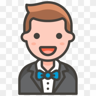 Man In Tuxedo Emoji - Singer Icon Png Clipart
