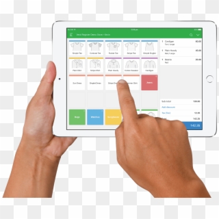 Ipad Pos - - Tab In Hand Png Clipart