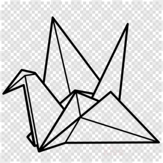 Origami Crane Png Clipart Crane Paper Origami - Paper Crane Clip Art Transparent Png