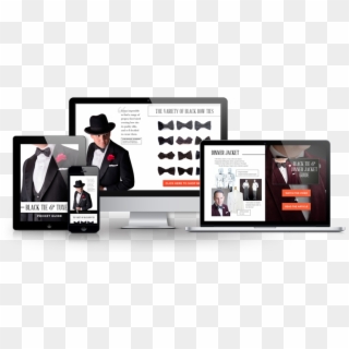 Black Tie Pocket Guide Mockup Multi-screen2 - Online Advertising Clipart