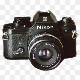 Nikon Vintage Camera Sticker Black - Nikon Clipart