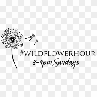 #wildflowerhour #wildflowerhour - Black And White Png Flower Clipart