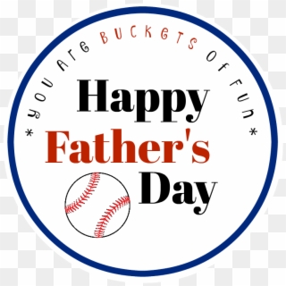 Happy Father's Day Tag - Printable Fathers Day Cards With Baseball Clipart