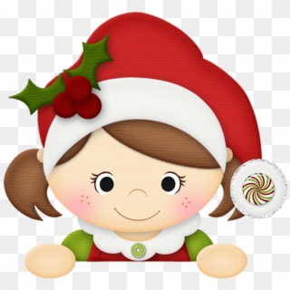 Christmas, Little Girl Clip Art - Christmas Girl Clipart - Png Download