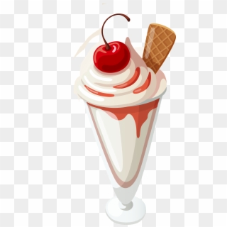 Ice Cream Cone Sundae Snow Cone - Milkshake Cartoons Png Clipart