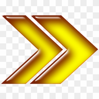 Double Arrow Yellow Right - Yellow Right Arrow Png Clipart