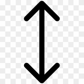 Double Arrow Vertical Symbol Comments - Up Down Arrow Transparent Logo Clipart