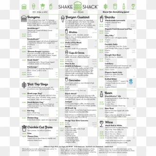 Shake Shack Menu Price Nyc , Png Download Clipart