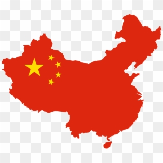 What Is China - China Flag Map Png Clipart
