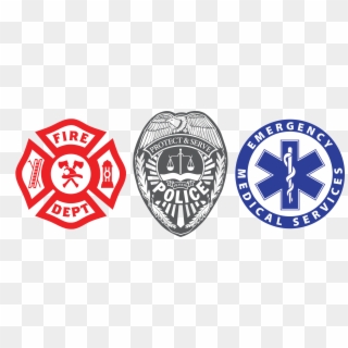 Give Thanks For Emergency Responders - First Responders Logo Png Clipart