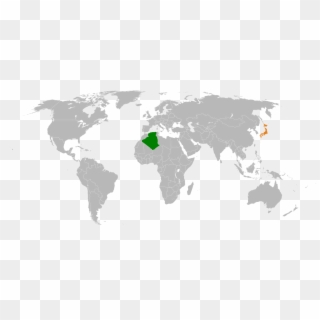 Algeria Japan Relations - Afghanistan And Pakistan World Map Clipart
