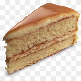 Honey Cake Slice Isolated - Caramel Cake Slice Png Clipart