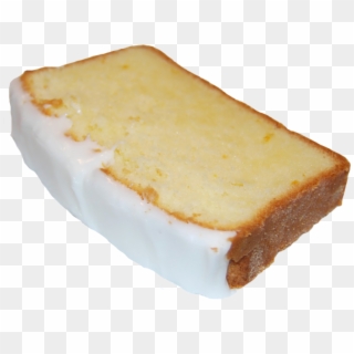Slice Of Lemon Pound Cake - Lemon Pound Cake Transparent Clipart