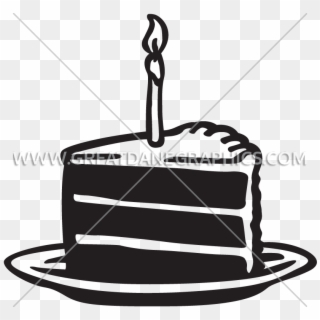 Drawn Cake Cake Slice - Birthday Cake Slice Drawing Clipart