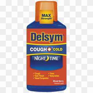 Delsym® Nighttime Cough Medicine - Night Time Cough Medicine Clipart