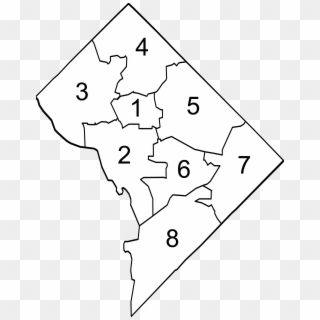Dc Ward Map 2002 - Dc Map With Wards Clipart
