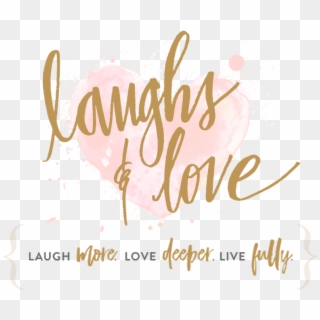 Live Laugh Love Pink , Png Download - Calligraphy Clipart