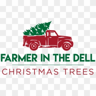 Live Christmas Trees At Farmer In The Dell In Auburn - Truck With Christmas Tree Clip Art - Png Download