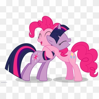 Hugs Png - Pinkie Pie And Twilight Sparkle Hugging Clipart