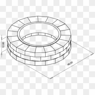 Grandfirepitkitwithring Basalite Fire Pit Size - Circle Clipart