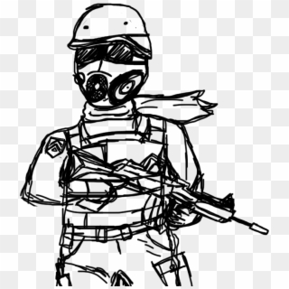 Drawn Snipers Swat - Swat Drawing Easy Clipart