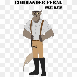 Swat Kats Commander Feral - Cartoon Clipart