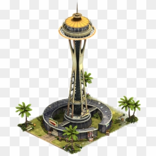 Space Needle Modern Era 9 27426d 65b4ff Ffead5 Https - Space Needle Forge Of Empires Clipart