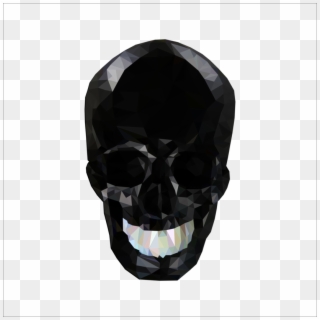 Black Skull Poly / Low Poly - Skull Clipart