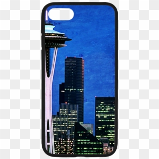 Seattle Space Needle Watercolor Rubber Case For Iphone - Mobile Phone Case Clipart