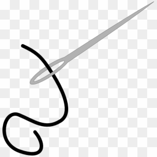 Clip Art Royalty Free Stock Needle Plain Clip Art At - Outline Of Needle - Png Download