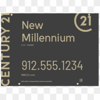 Century 21® Hanging Sign Panels-18x24ho Des1b - Parallel Clipart