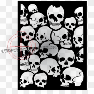 The Punisher Skull Stencil - Skull Pattern Stencil Clipart