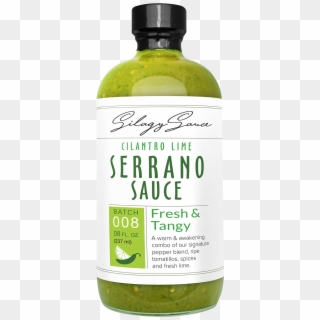 Cilantro Lime Serrano Sauce - Glass Bottle Clipart