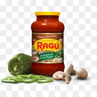 Mushroom & Green Pepper Sauce - Ragù Clipart