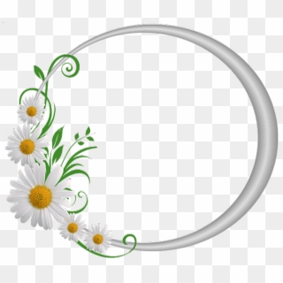 Free Png Best Stock Photos Silver Round Frame With - Floral Circle Frame Png Clipart