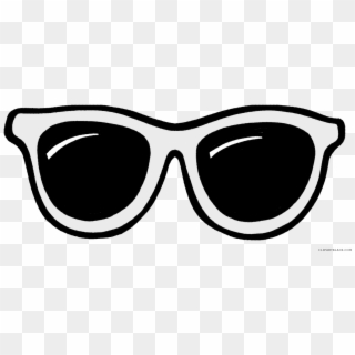 Sun Glasses Svg Transparent Black And White - Clip Art Sunglasses Free - Png Download