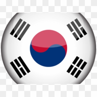 Korea Clipart Korean Flag - South Korea Flag Circle - Png Download