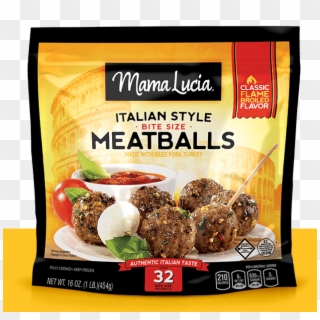 Combine Tender Cuts Of Beef, Pork, And Turkey, Flavorful - Mama Lucia Turkey Meatballs Clipart