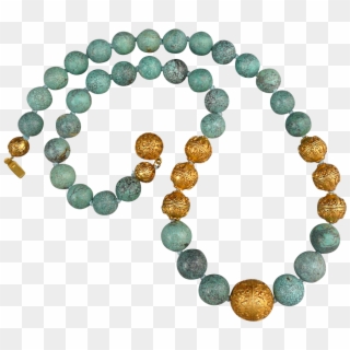 This Is A Beautiful Old Chinese Turquoise Necklace - Bracelet Clipart