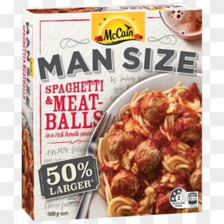 Man Size Spaghetti And Meatballs Clipart