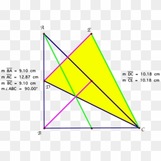 Looking At An Isosceles Triangle, We Know That The - Isosceles Right Triangle Median Clipart