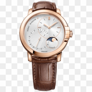 Harry Winston Midnight Date Moon Phase Automatic Watch Clipart