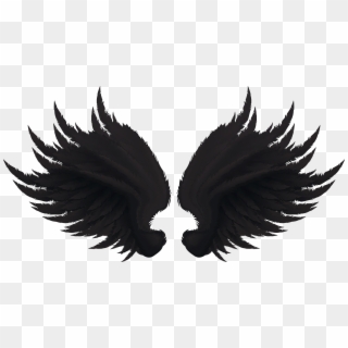 Black Wings Transparent Clip Art Image - Transparent Black Wings - Png Download