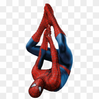 Of The Muscle Suit Was To Separate The Forms Into Individual - Spiderman Hanging Upside Down Movie Clipart