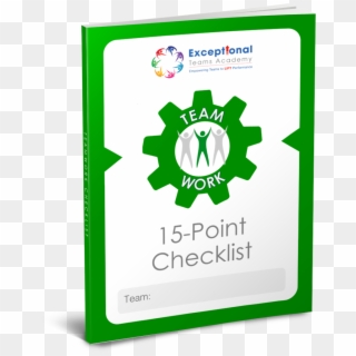 15 Point Teamwork Checklist 3d - Graphic Design Clipart