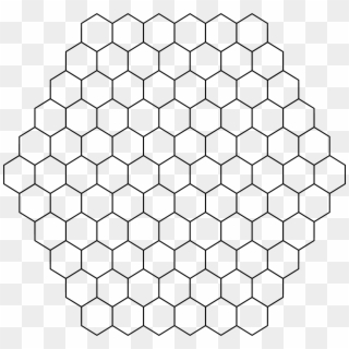 R=6 Hexagonal Board Clipart