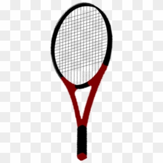 Red And Black Tennis Racket , Png Download - Tennis Racquets Clipart
