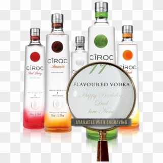 Available With Engraving - Sizes Of Ciroc Clipart