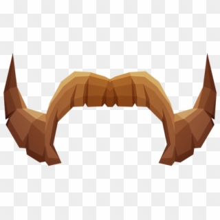 Handlebar Mustache - Horn Clipart
