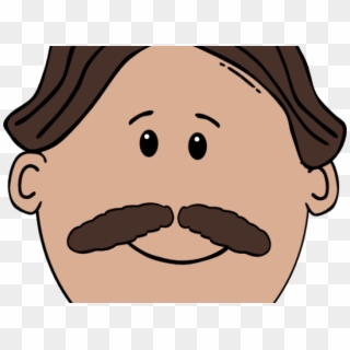 Man With Moustache Clipart - Png Download